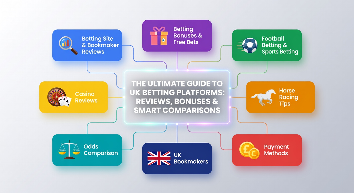 Vibrant interface of a hybrid UK betting site showing live football odds alongside casino slots and roulette wheels