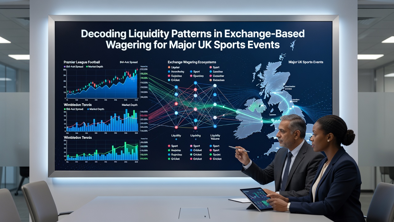 Live trading screen displaying liquidity depth during a Premier League match