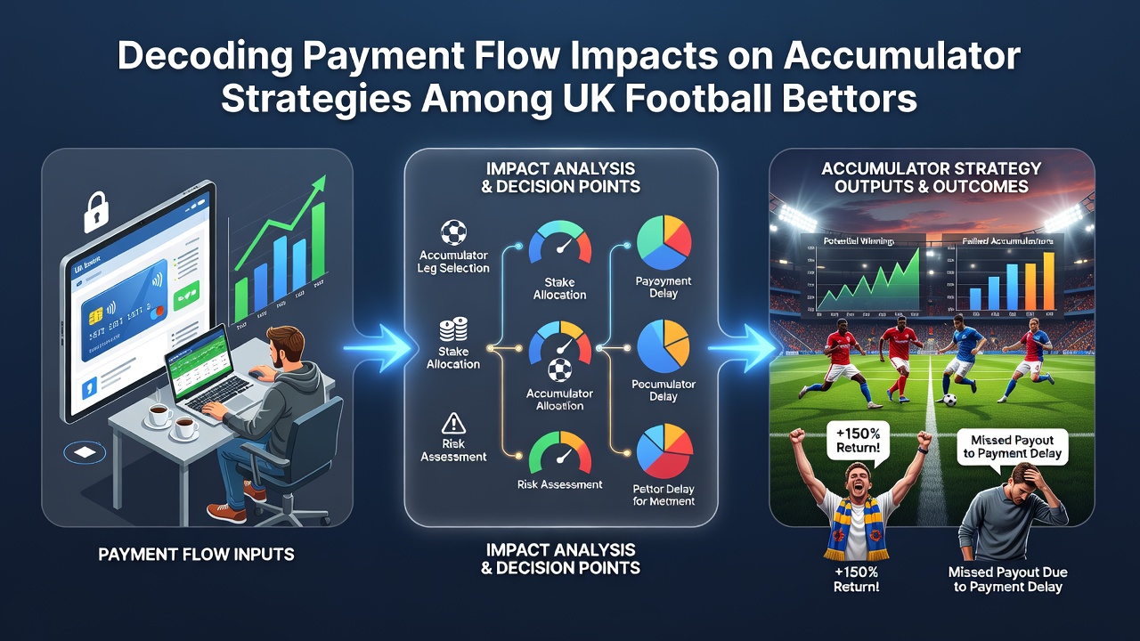 Illustration of payment flows intersecting with football accumulator bet interfaces on digital platforms