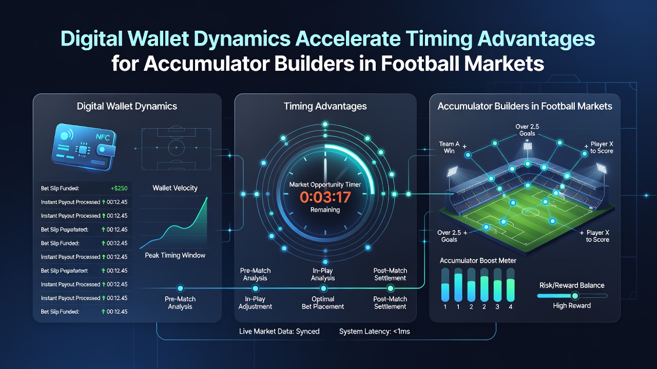 Football accumulator builder using mobile app with digital wallet integration during live match