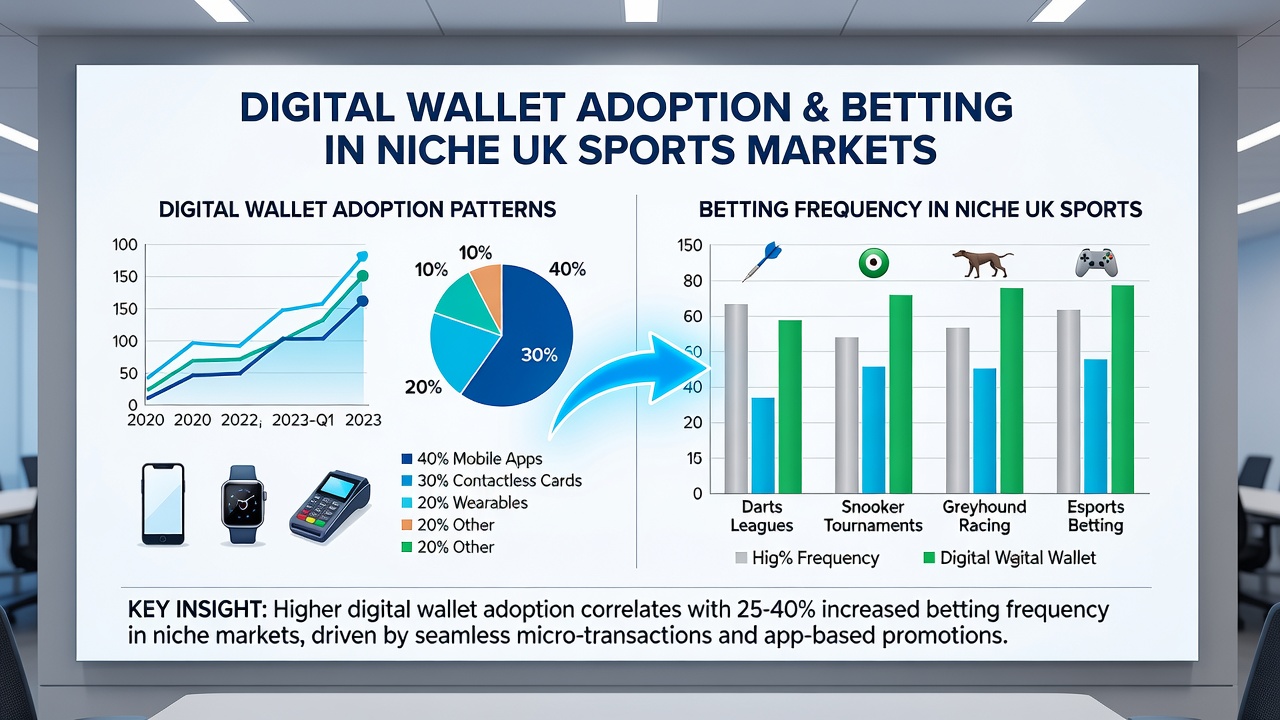 Analytics dashboard showing rising digital wallet transaction volumes linked to increased betting activity in niche UK sports