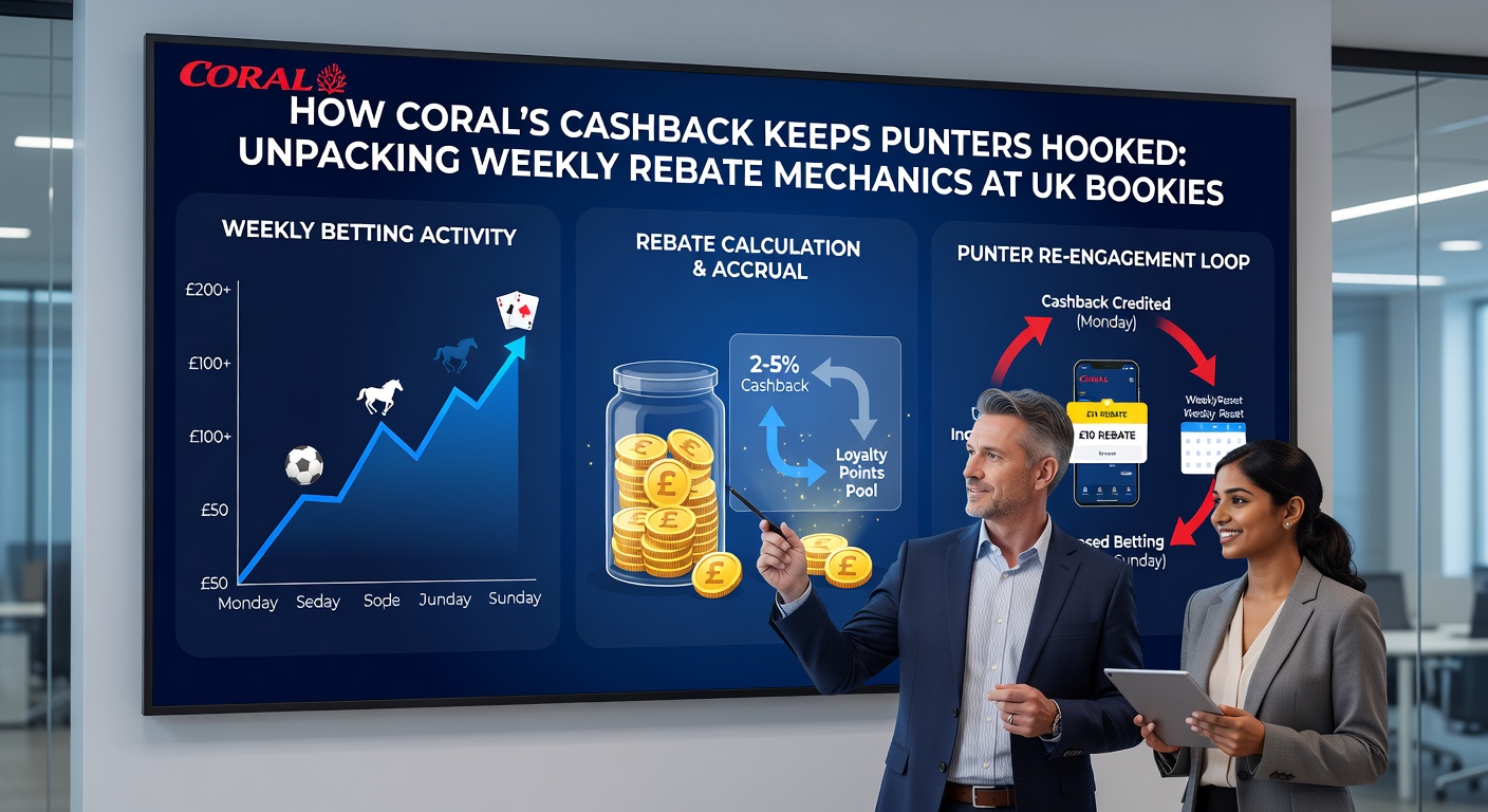 Chart comparing Coral's weekly cashback rates against competitors like Bet365 and William Hill, highlighting retention metrics for UK punters in 2026