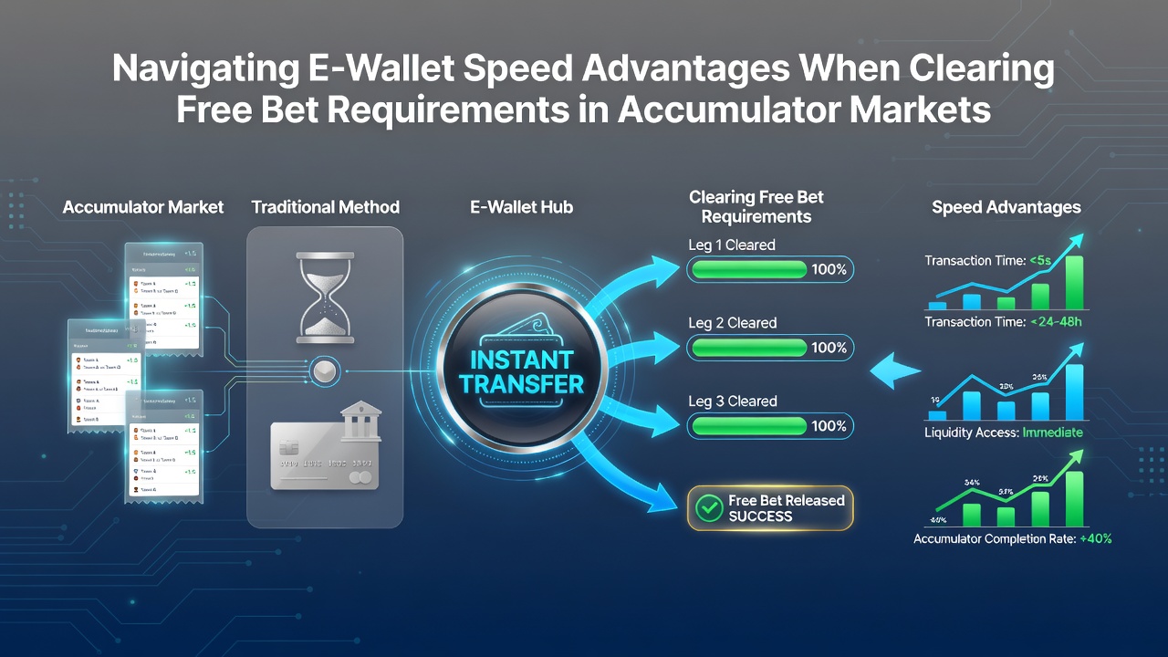 Accumulator bet slips showing multiple legs cleared via e-wallet deposits