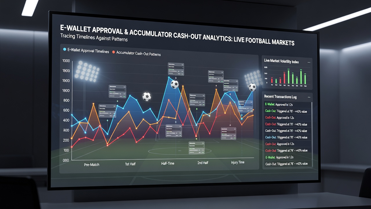 Chart comparing approval time distributions with cash-out frequency spikes during Premier League matches